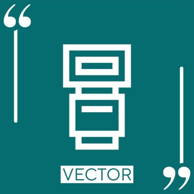 kamera flaş vektör simgesi doğrusal simgesi. Düzenlenebilir okşanmış satır