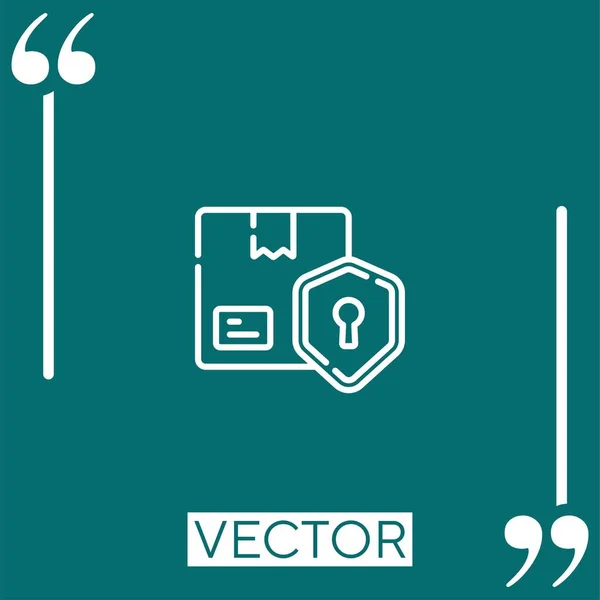 Pacote Ícone Vetorial Ícone Linear Linha Encadeada Editável — Vetor de Stock