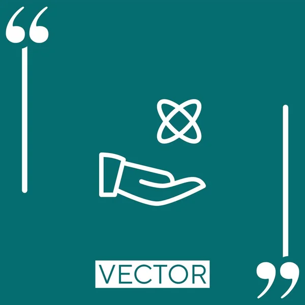 Share Vector Icon Icono Lineal Línea Acariciada Editable — Archivo Imágenes Vectoriales