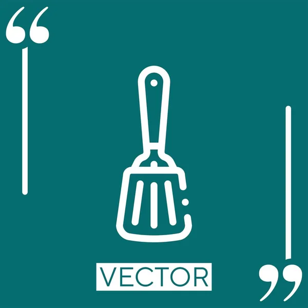 Иконка Вектора Лопатки Линейная Редактируемая Линия — стоковый вектор