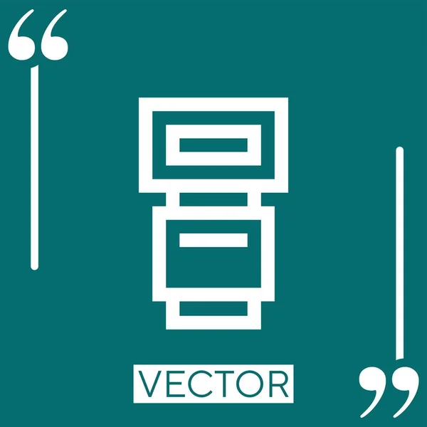 Иконка Вектора Вспышки Камеры Редактируемая Линия — стоковый вектор