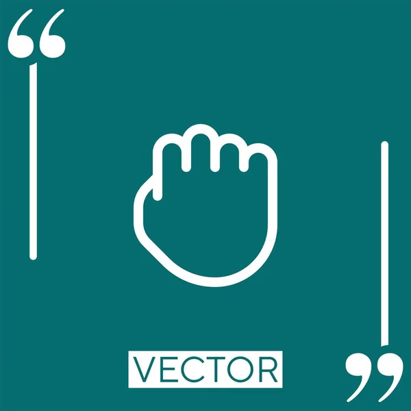 Arrastre Icono Vector Icono Lineal Línea Acariciada Editable — Archivo Imágenes Vectoriales