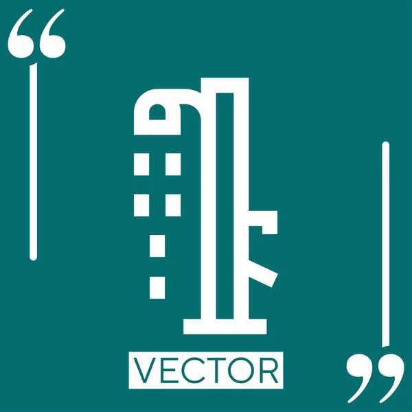 Icône Vectorielle Douche Icône Linéaire Ligne Caressée Modifiable — Image vectorielle