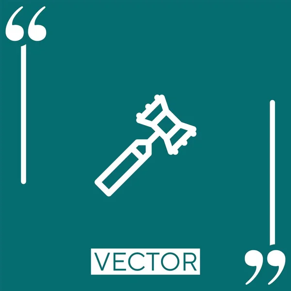 Tender Vector Icon Icona Lineare Linea Tracciata Modificabile — Vettoriale Stock