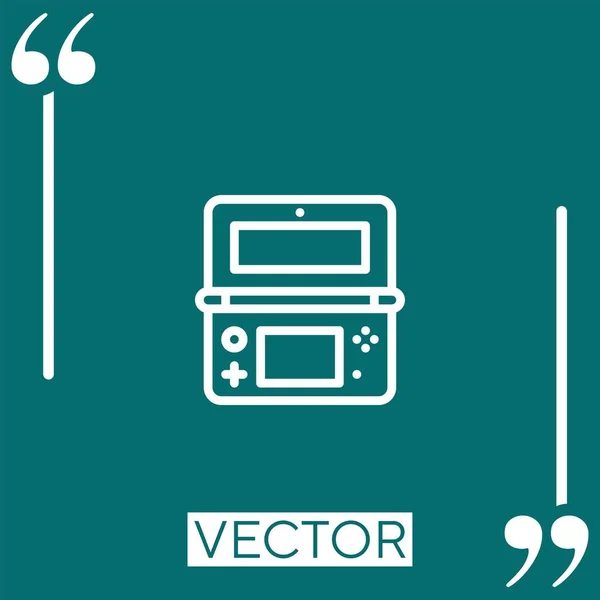 Icono Vector Njalá Icono Lineal Línea Acariciada Editable — Archivo Imágenes Vectoriales