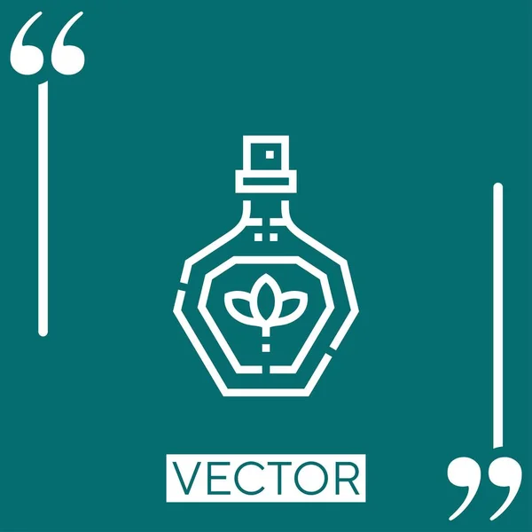 Ícone Vetor Óleo Ícone Linear Linha Encadeada Editável — Vetor de Stock