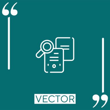 dosya vektör simgesi doğrusal simgesi. Düzenlenebilir okşanmış satır