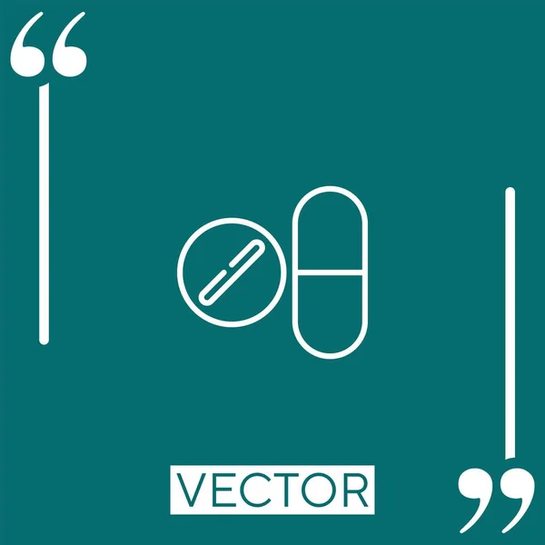 Antivirale Vector Icoon Lineair Icoon Aanpasbare Streepjeslijn — Stockvector