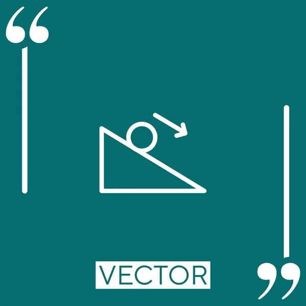 Ícone Vetor Educação Ícone Linear Linha Encadeada Editável — Vetor de Stock