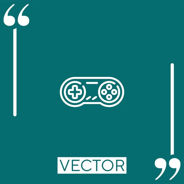 Icône Vectorielle Vintage Icône Linéaire Ligne Caressée Modifiable — Image vectorielle