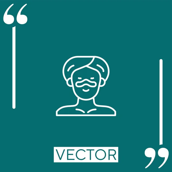 Pore Vector Icon Icono Lineal Línea Acariciada Editable — Vector de stock