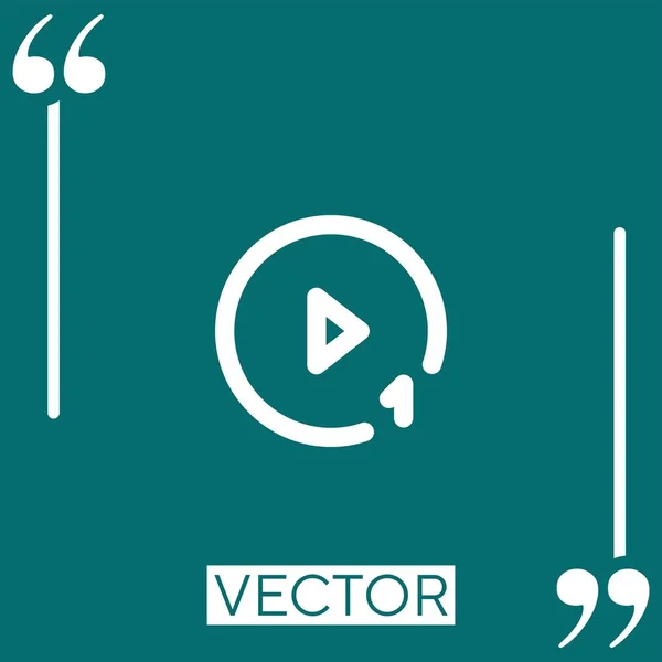 Nuevo Icono Vectorial Icono Lineal Línea Acariciada Editable — Vector de stock