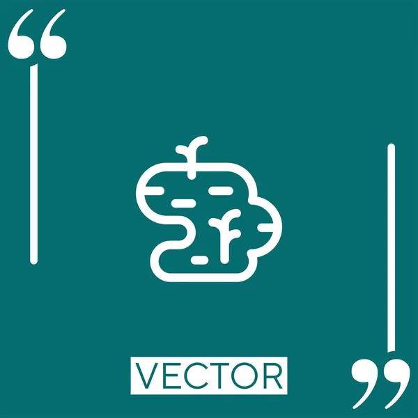 Иконка Болотного Вектора Линейная Редактируемая Линия — стоковый вектор