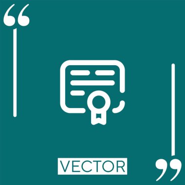 Lineer simgesini küçült. Düzenlenebilir vuruş çizgisi