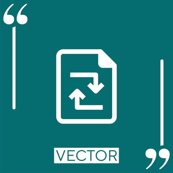 Archivos Icono Lineal Línea Carrera Editable — Vector de stock