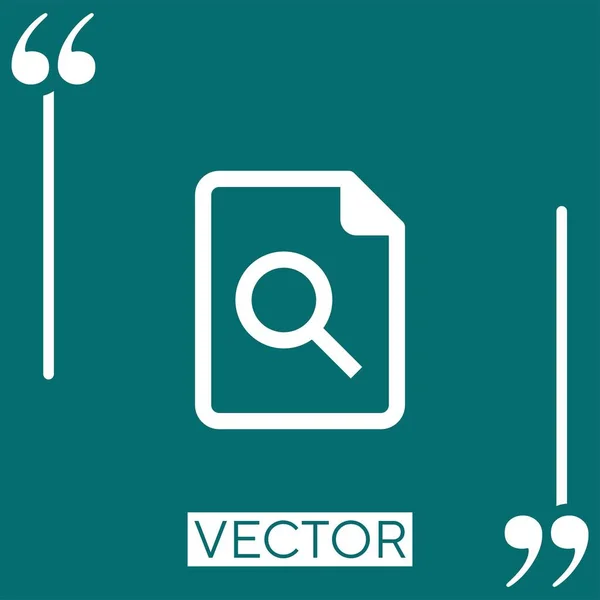 Archivos Icono Lineal Línea Carrera Editable — Vector de stock