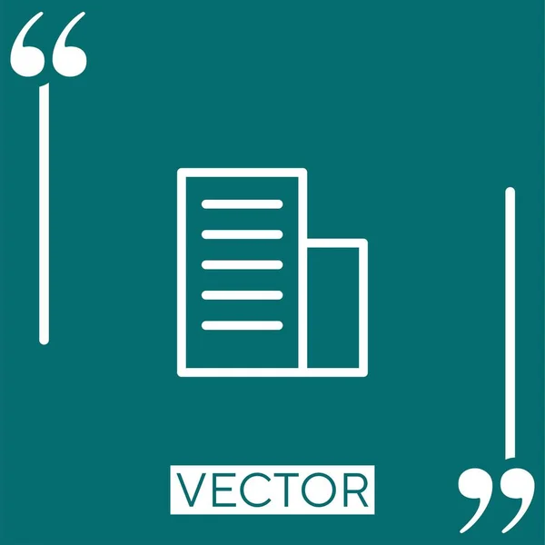 Building Linear Icon Editable Stroke Line — Stock Vector