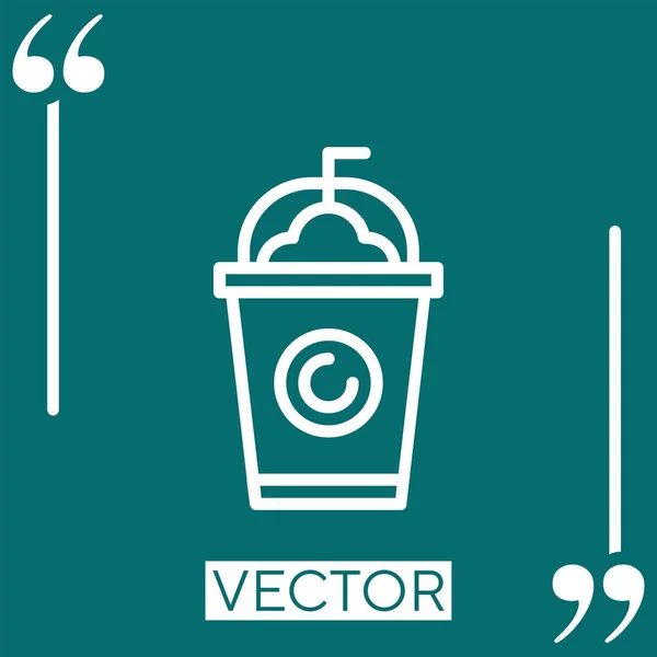 Frappe Icono Lineal Línea Carrera Editable — Vector de stock