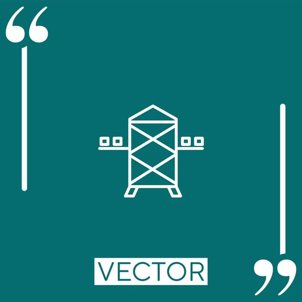 Casa Variante Vetor Ícone Ícone Linear Linha Curso Editável — Vetor de Stock