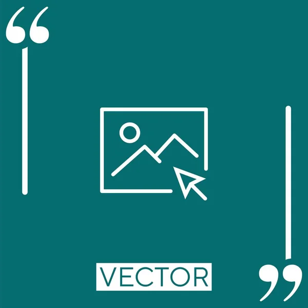 Ícone Vetor Imagem Ícone Linear Linha Curso Editável — Vetor de Stock