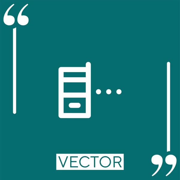 Icône Vectorielle Téléphone Mobile Icône Linéaire Ligne Course Modifiable — Image vectorielle