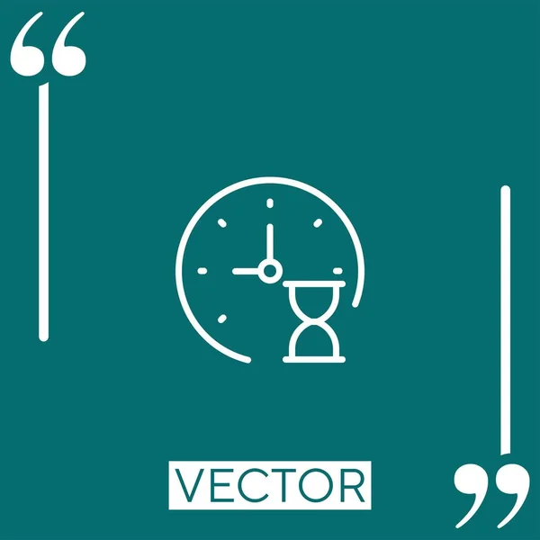 Signos Ícone Vetorial Ícone Linear Linha Curso Editável — Vetor de Stock