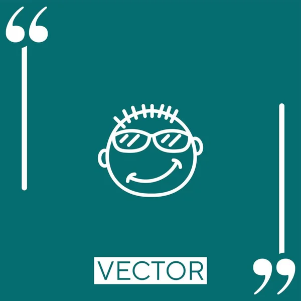 Samolibá Vektorová Ikona Lineární Ikona Upravitelná Čára Tahu — Stockový vektor