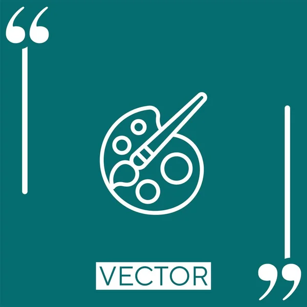 Иконка Вектора Искусства Линейная Редактируемая Линия Хода — стоковый вектор