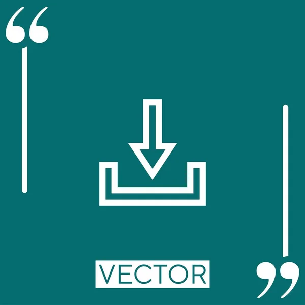 Ladda Ner Vektorikon Linjär Ikon Redigerbar Stroke Linje — Stock vektor