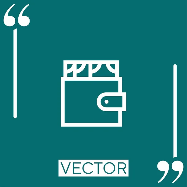 Ícone Vetor Notas Ícone Linear Linha Encadeada Editável — Vetor de Stock