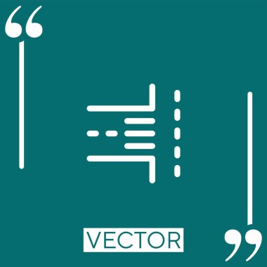 Yol kesişen vektör simgesi doğrusal simgesi. Düzenlenebilir okşanmış satır