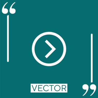 Sembol vektör doğrusal simgesi. Düzenlenebilir okşanmış satır