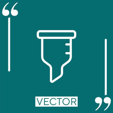 gözenek vektör simgesi doğrusal simgesi. Düzenlenebilir okşanmış satır