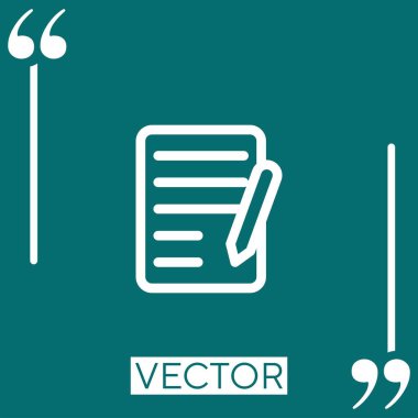 bkz vektör simgesi doğrusal simgesi. Düzenlenebilir okşanmış satır