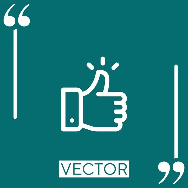 Wie Vektorsymbol Lineares Symbol Editierbare Strichlinie — Stockvektor