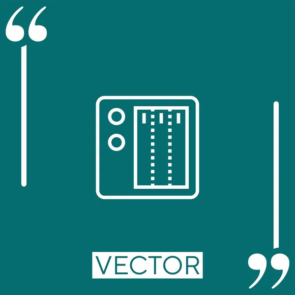 Ícone Vetor Nas Ícone Linear Linha Curso Editável — Vetor de Stock