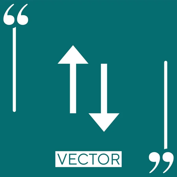 Ícone Vetor Dados Ícone Linear Linha Curso Editável — Vetor de Stock