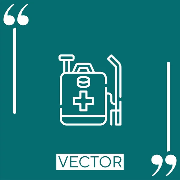 Desinfectante Vector Icono Icono Lineal Línea Carrera Editable — Vector de stock