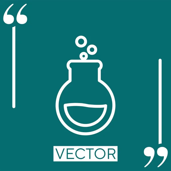 Tubo Vector Icono Icono Lineal Línea Acariciada Editable — Vector de stock