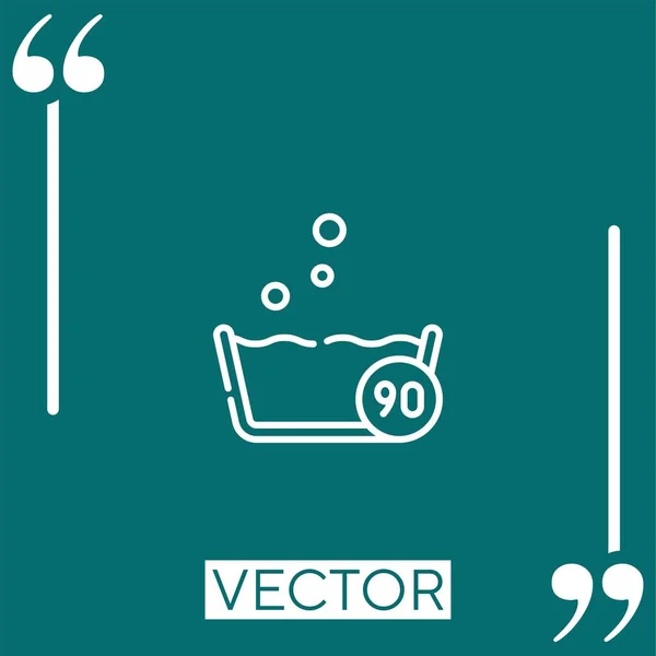 Vector Icono Icono Lineal Línea Acariciada Editable — Vector de stock
