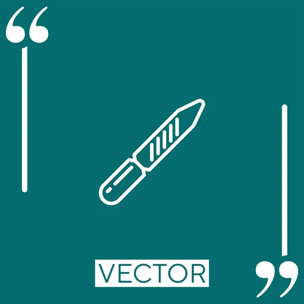 File Vector Icon Linear Icon Editable Stroke Line — Stock Vector