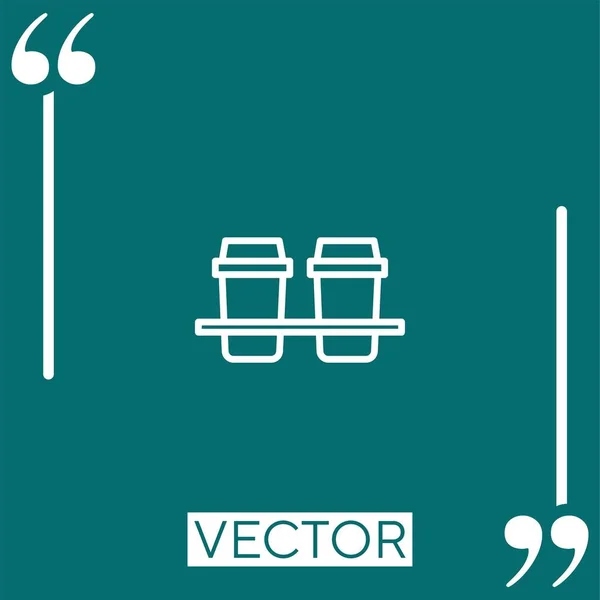 Quitar Icono Vectorial Icono Lineal Línea Acariciada Editable — Vector de stock