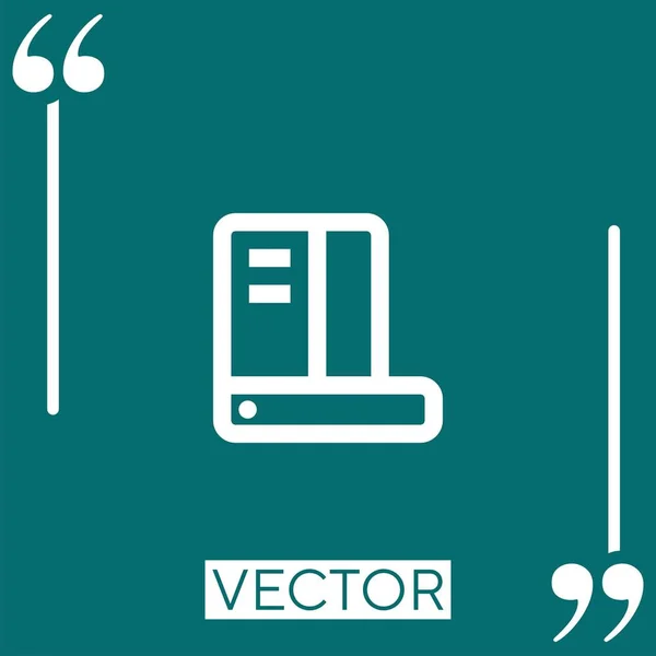 Ícone Principal Vetor Ícone Linear Linha Encadeada Editável — Vetor de Stock