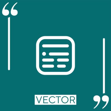 Tarayıcı vektör simgesi doğrusal simgesi. Düzenlenebilir okşanmış satır