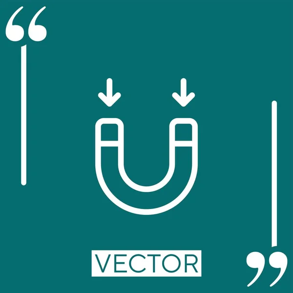 Shaped Vector Icon Linear Icon Editable Stroked Line — Stock Vector