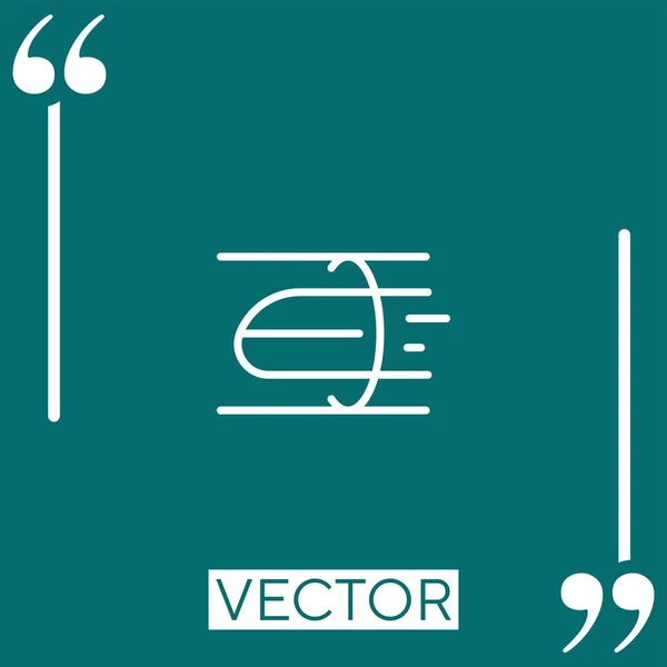 Hyperloop Vector Icon Icono Lineal Línea Acariciada Editable — Archivo Imágenes Vectoriales