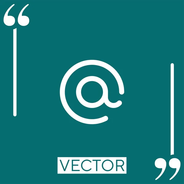 Icône Vectorielle Icône Linéaire Ligne Caressée Modifiable — Image vectorielle