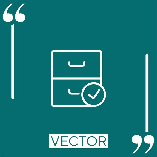 Archivo Vector Icono Icono Lineal Línea Carrera Editable — Vector de stock