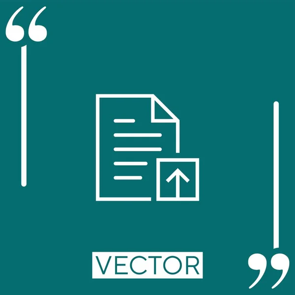 Archivo Vector Icono Icono Lineal Línea Carrera Editable — Vector de stock