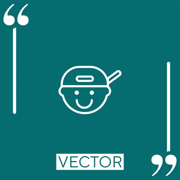 Reapper Vector Icon Linear Icon Редактируемая Линия Хода — стоковый вектор